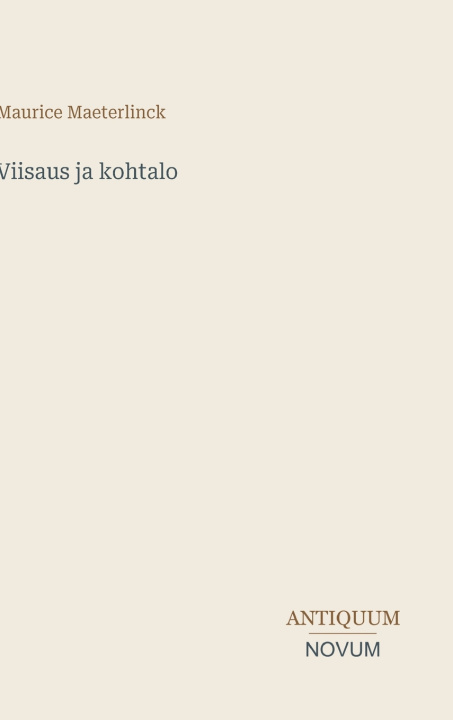Buch Viisaus ja kohtalo Maurice Maeterlinck