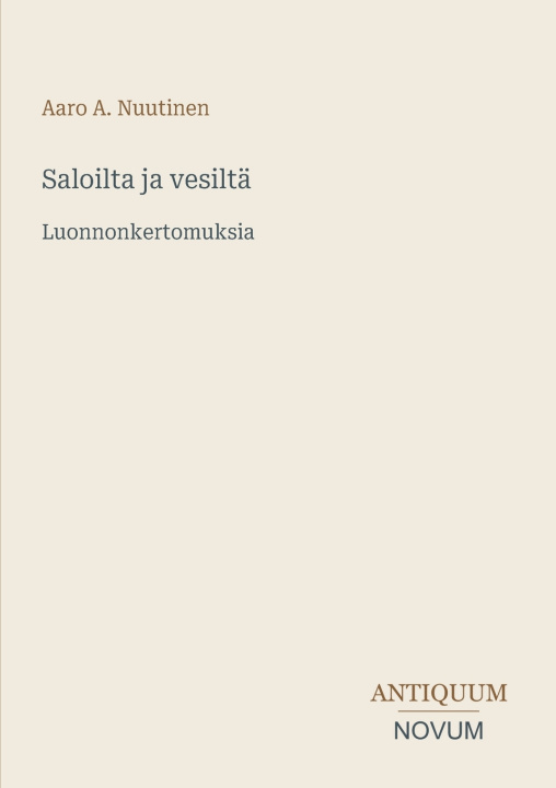 Buch Saloilta ja vesiltä Aaro A. Nuutinen