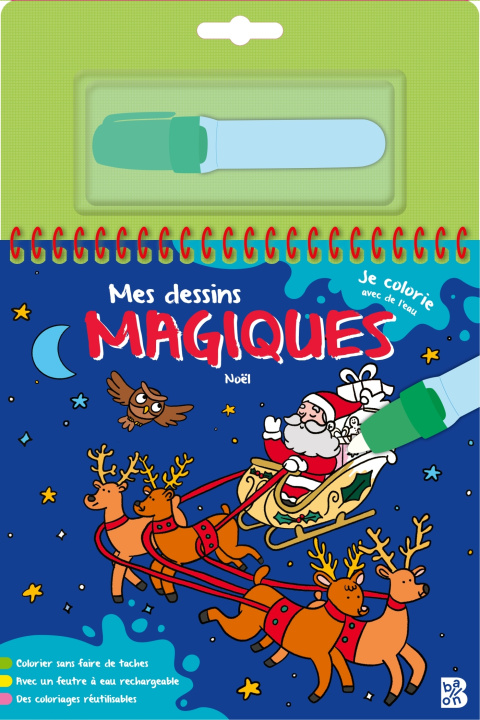 Könyv Mes dessins magiques - Noël 