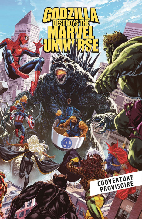 Livro Godzilla destroys the Marvel Universe 