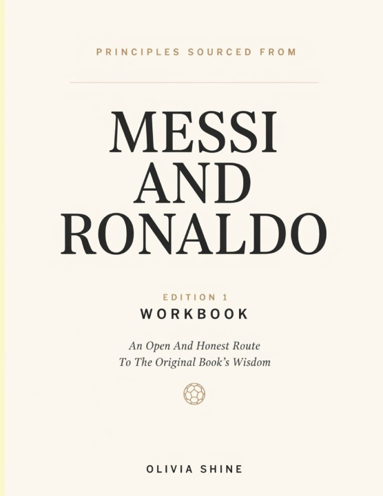 Livro Principles Sourced From Messi And Ronaldo Edition 1 Olivia Shine