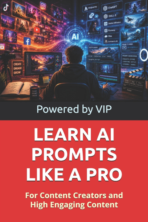 Книга LEARN AI PROMPTS LIKE A PRO Powered by VIP
