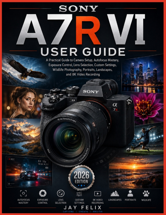 Книга SONY A7R VI USER GUIDE Jay Felix