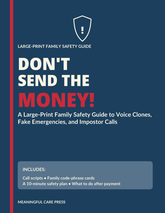 Carte DON'T SEND THE MONEY! Meaningful Care Press