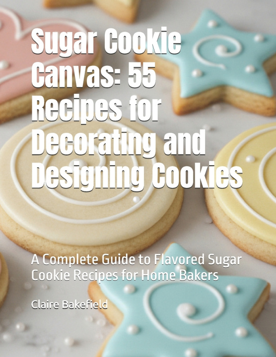 Book Sugar Cookie Canvas Claire Bakefield
