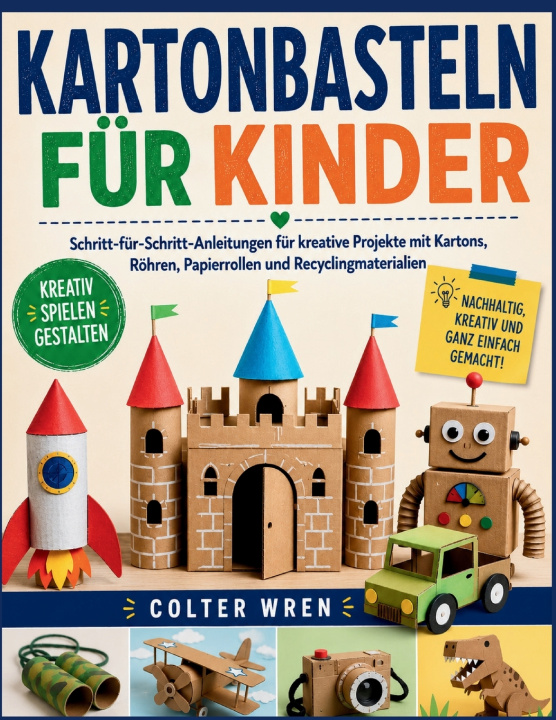 Carte Kartonbasteln für Kinder Colter Wren