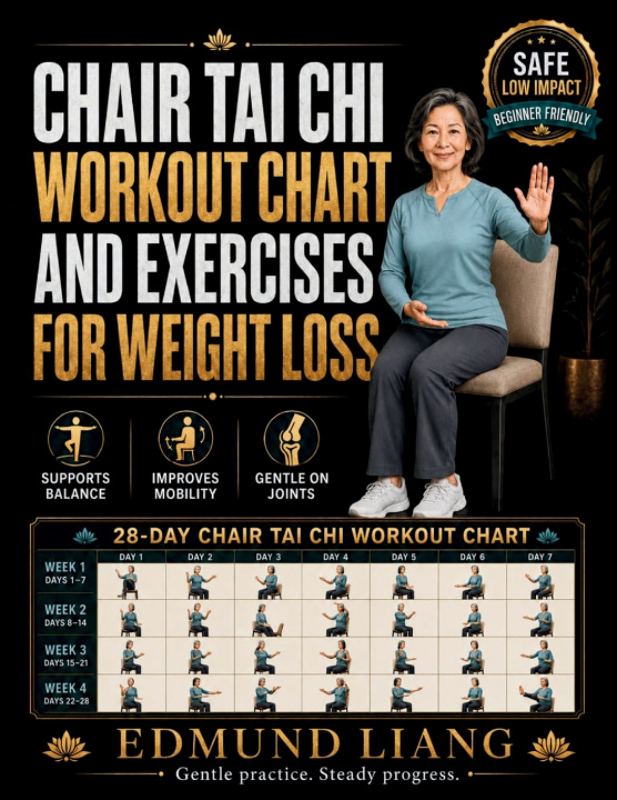 Libro Chair Tai Chi Workout Chart and Exercises for Weight Loss Edmund Liang