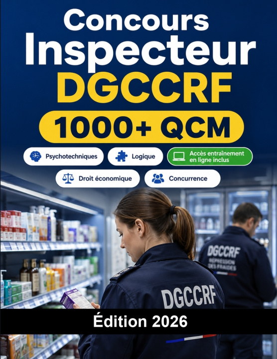 Книга Concours Inspecteur DGCCRF 2026 Préparation Concours France