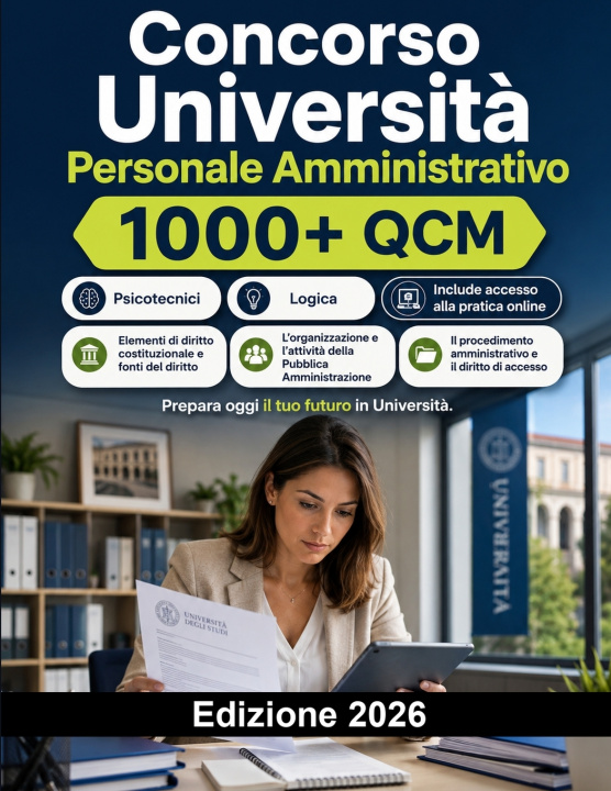 Livro Concorso Università Personale Amministrativo 2026 Preparazione Concorsi Italia