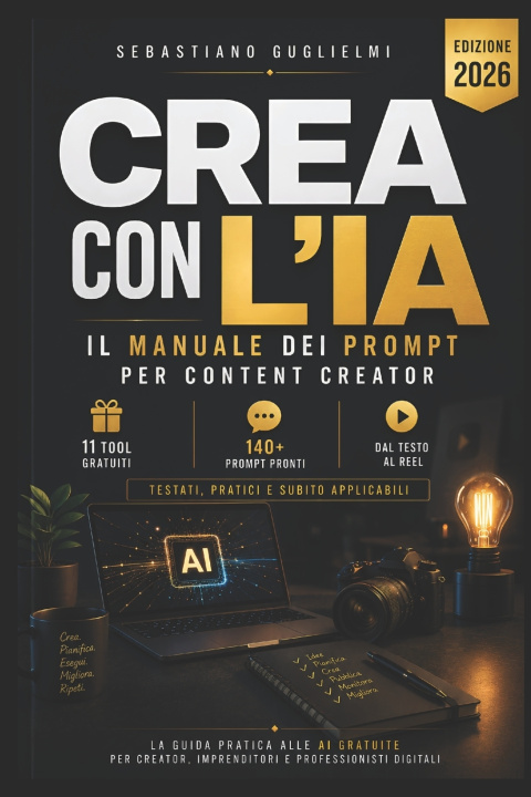 Book CREA CON L'IA Sebastiano Guglielmi