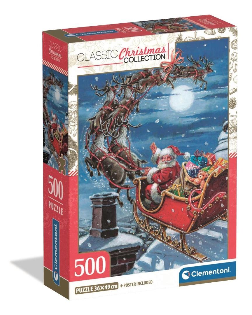 Hra/Hračka Puzzle 500 elementów. XMAS Midnight Sleigh Ride 