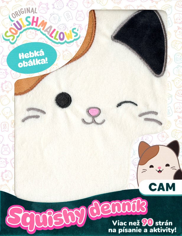 Livro Squishmallows - Squishy denník - Cam 