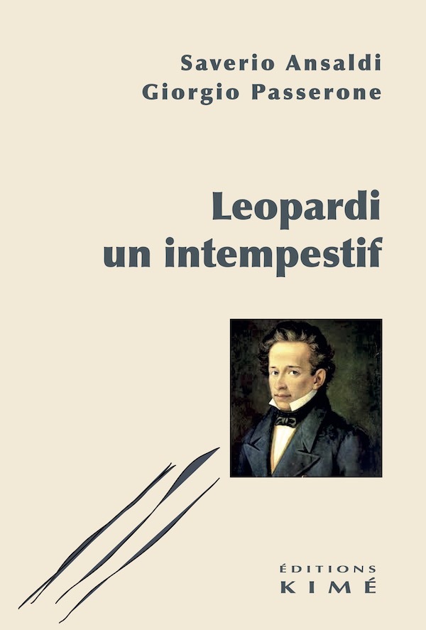 Livro Leopardi, un intempestif Ansaldi