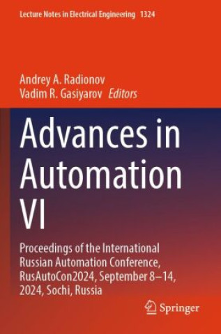 Kniha Advances in Automation VI Andrey A. Radionov