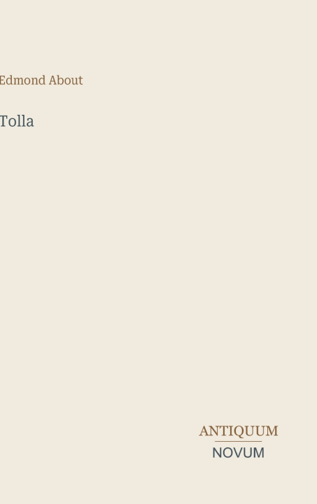 Libro Tolla Edmond About