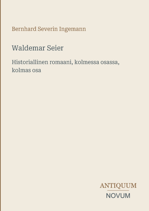 Книга Waldemar Seier Bernhard Severin Ingemann