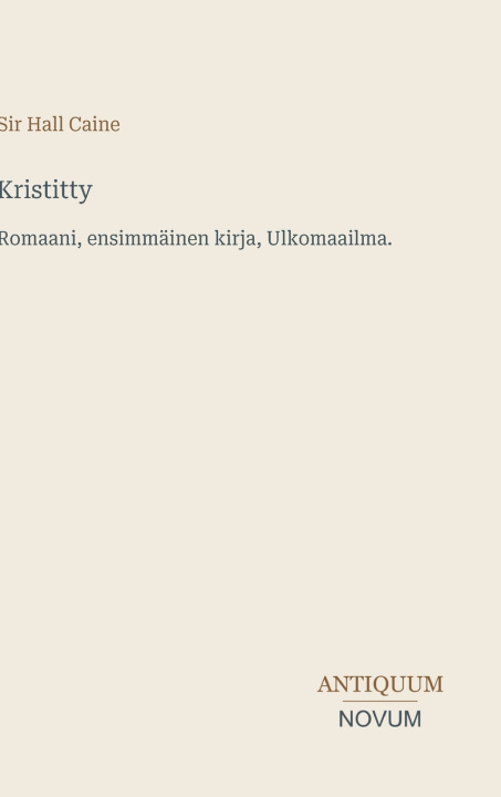Книга Kristitty Sir Hall Caine