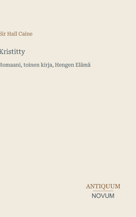 Libro Kristitty Sir Hall Caine