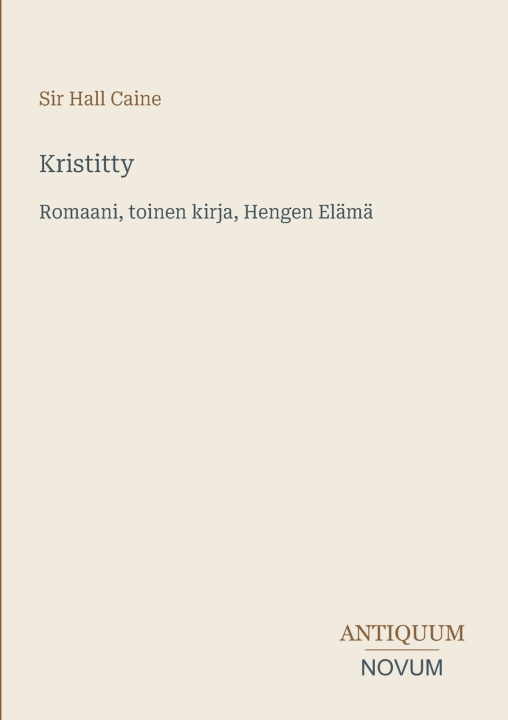 Книга Kristitty Sir Hall Caine