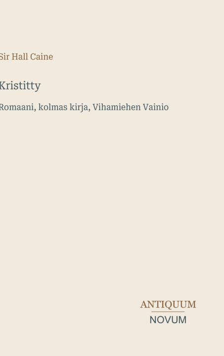 Libro Kristitty Sir Hall Caine