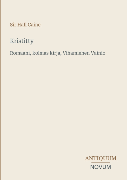 Книга Kristitty Sir Hall Caine