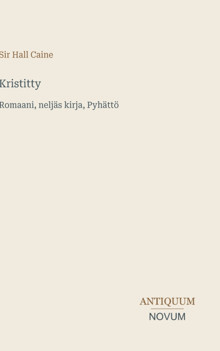 Livro Kristitty Sir Hall Caine