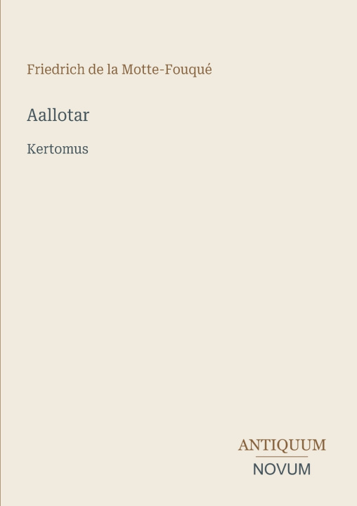 Книга Aallotar Friedrich de la Motte-Fouqué