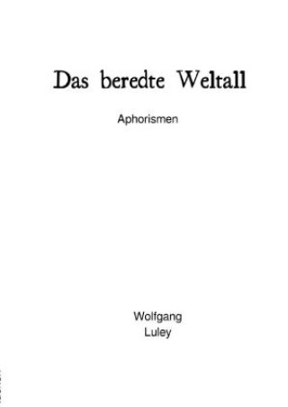 Книга Das beredte Weltall Wolfgang Luley
