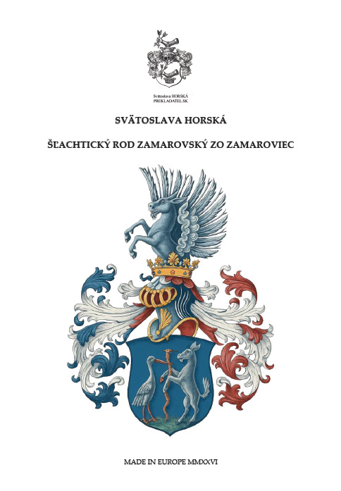 Libro Rod Zamarovský zo Zamaroviec Svätoslava Horská