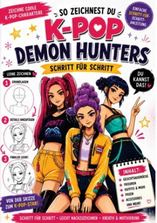 Книга Kpop Demon Hunters Zeichenbuch ANGELA VEGARA