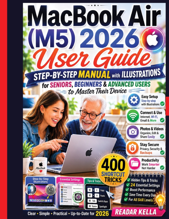 Книга MacBook Air M5 2026 User Guide Readar Kella