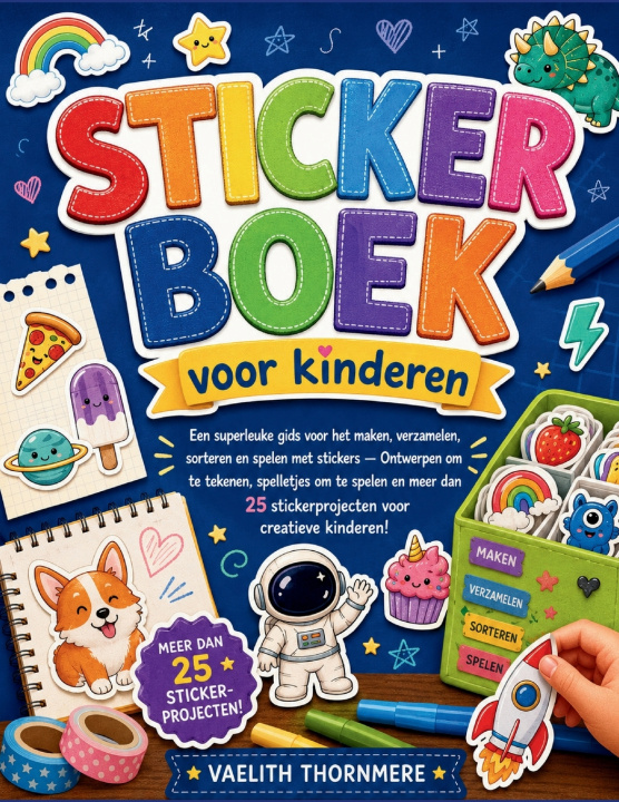 Kniha STICKERBOEK voor kinderen VAELITH THORNMERE