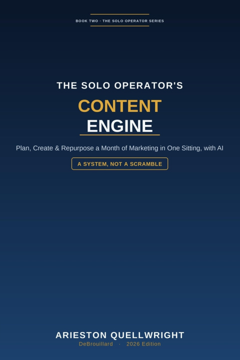 Knjiga The Solo Operator's Content Engine Arieston Quellwright