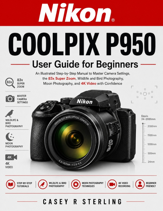 Книга Nikon COOLPIX P950 User Guide for Beginners Casey R. Sterling