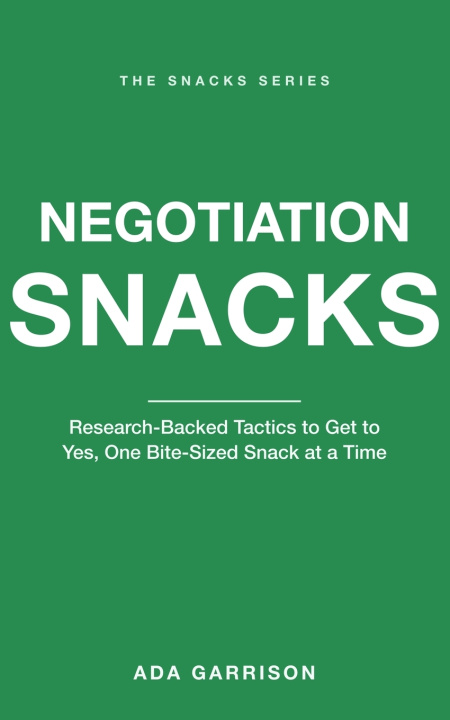 Livro Negotiation Snacks Ada Garrison