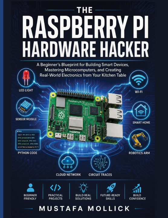Книга THE RASPBERRY PI HARDWARE HACKER Mustafa Mollick