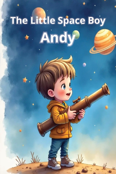 Livro The little space boy Andy Dream Elias