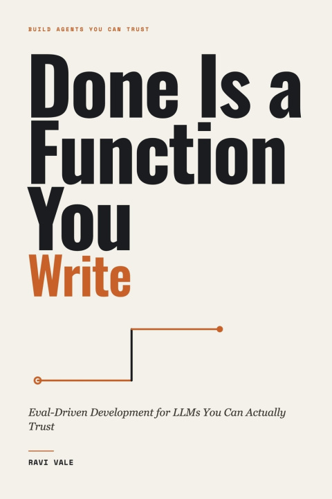 Livre Done Is a Function You Write Ravi Vale