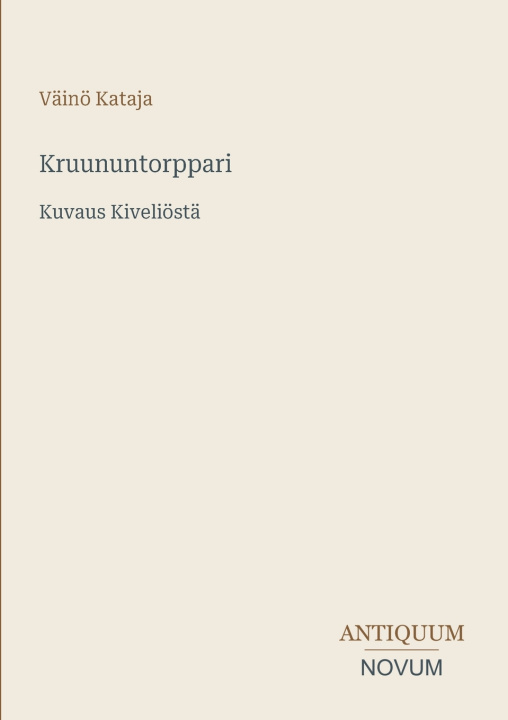 Kniha Kruununtorppari Väinö Kataja