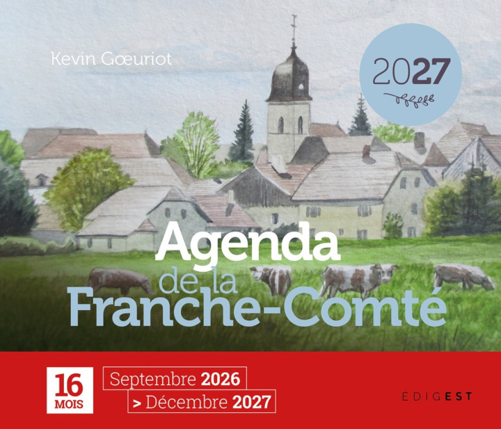 Boek AGENDA DE LA FRANCHE-COMTÉ 2027 GOEURIOT