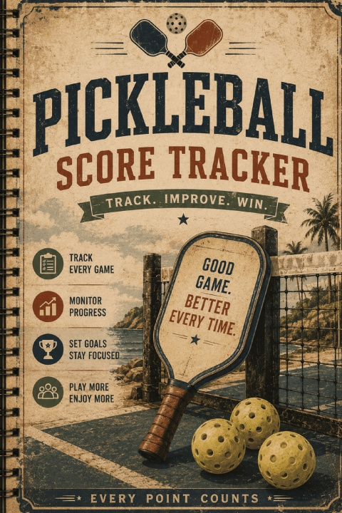 Book Pickleball Score Tracker Inge Baum