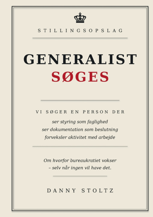 Knjiga Generalist Søges Danny Stoltz