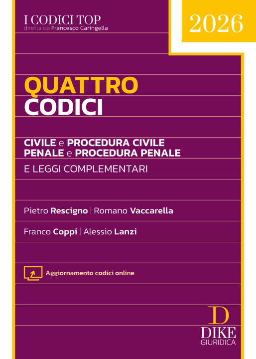 Książka Quattro codici Top 2026 Pietro Rescigno