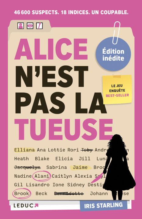 Kniha Alice n'est pas la tueuse Starling