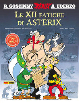 Książka XII fatiche di Asterix. Ediz. anniversario 50 anni René Goscinny