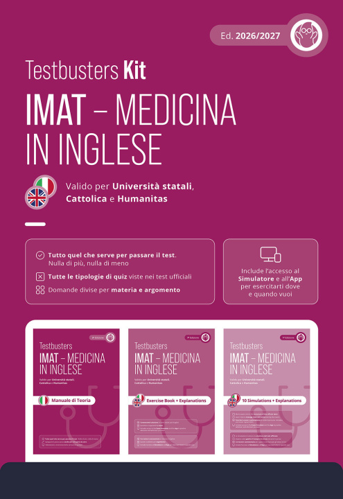 Libro Testbusters IMAT. Test di medicina in inglese. Kit 