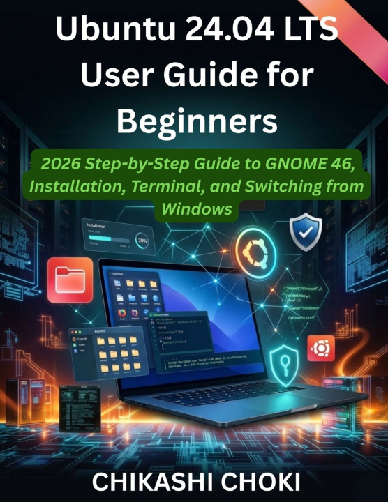 Könyv Ubuntu 24.04 LTS User Guide for Beginners CHIKASHI CHOKI