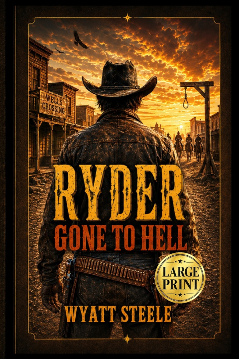 Carte Ryder - Gone to Hell - LARGE PRINT WESTERN Wyatt Steele