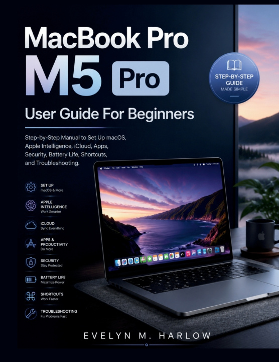 Книга MacBook Pro M5 Pro User Guide For Beginners Evelyn M. Harlow