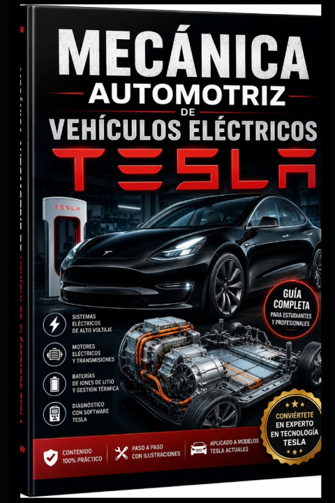 Boek MECÁNICA AUTOMOTRIZ DE VEHÍCULOS ELÉCTRICOS TESLA Eyber Angulo